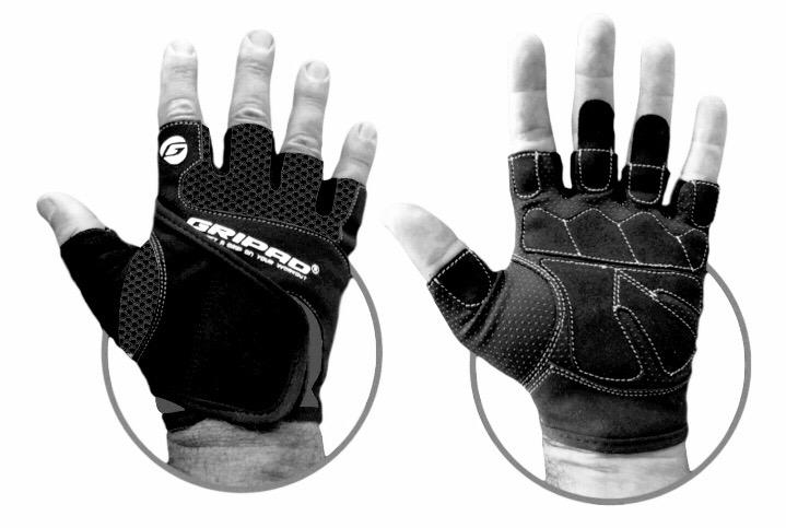 Half Finger Sports 3D GEL Padded Anti-Slip Gloves Gym Fitness Weight L Black 